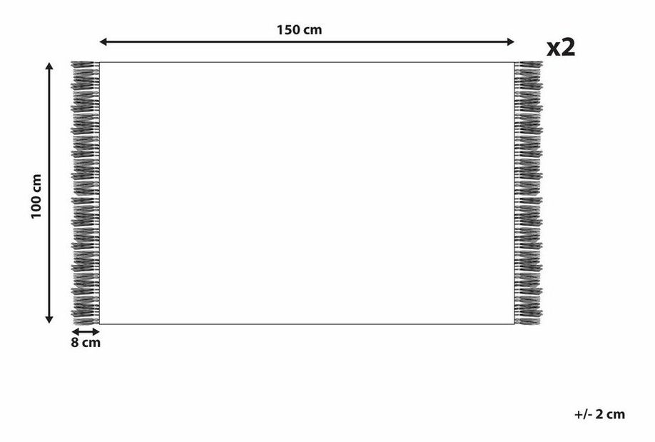 Sada 2 ks ručníků Annette (béžová)