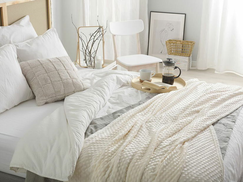 Deka 200x150 cm SAMRE (polyester) (bílá)