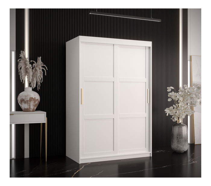 Šatní skříň Riven 1 120 (bílá matná)