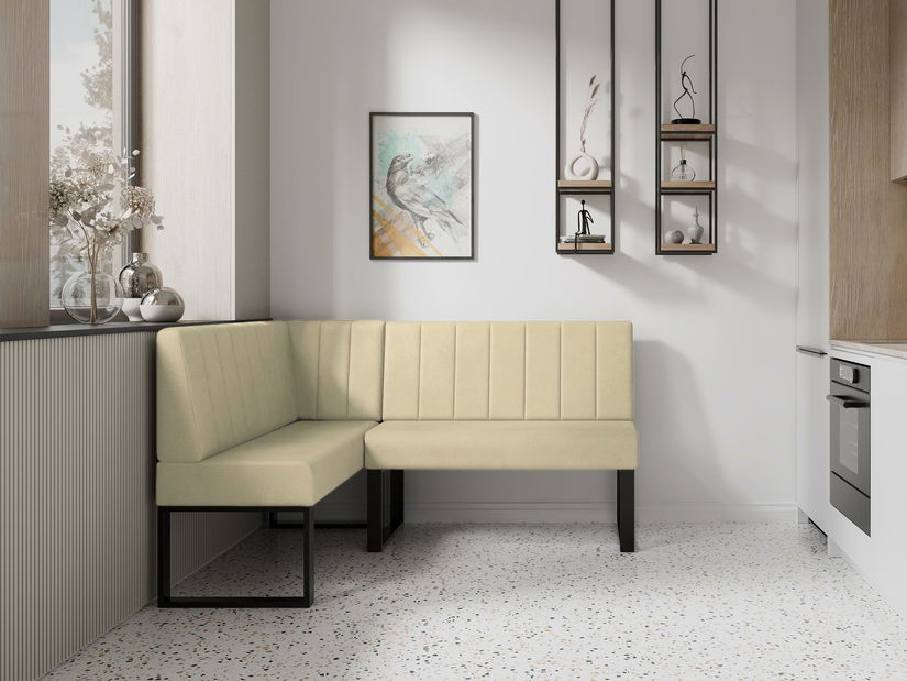 Rohová lavice Mondeo 130x170 (krémová) (L)