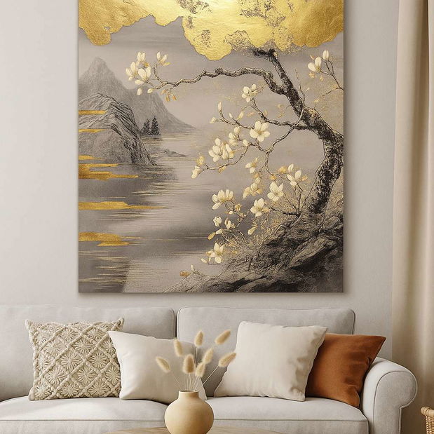 Obraz Hama 3 (dub safírový + antracit) 50 x 70 cm