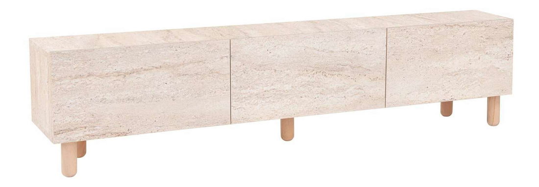 TV stolek/skříňka Alvindel (travertin)