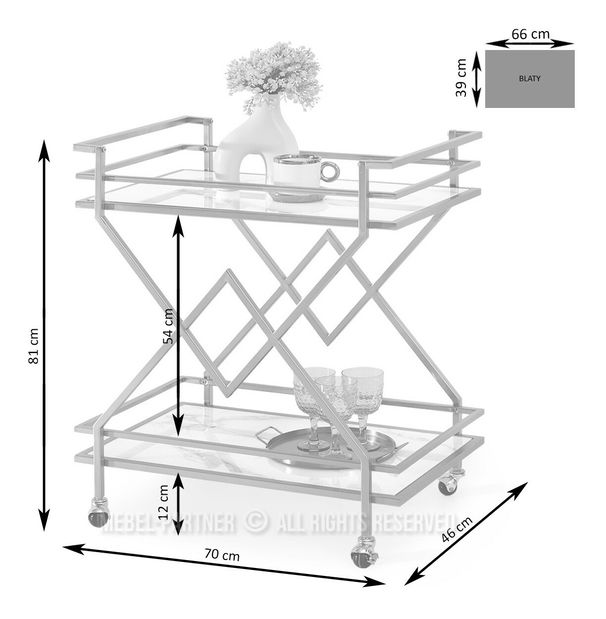 Konferenční stolek Gemido (černá)