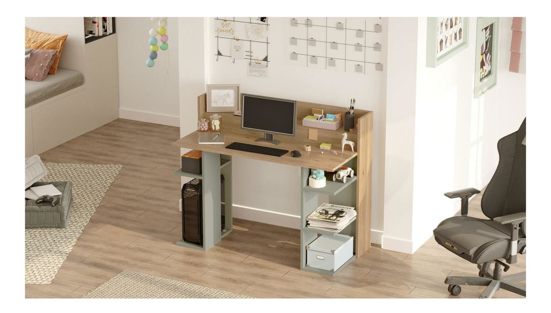 PC stolek Verbato (dub + zelená)