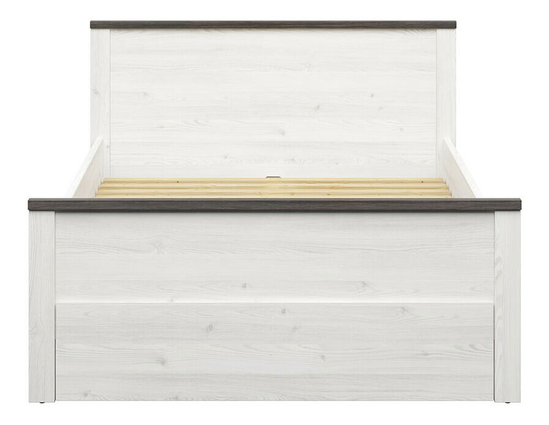 Manželská postel 140 cm BRW Hesen LOZ1S/140 (modřín sibiu světlý + borovice larico)