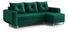  Rohová sedací souprava Eugenie (P) (tmavě zelená)