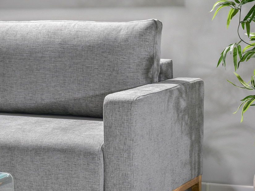 Pohovka dvousedačka Salida (šedá + dub)