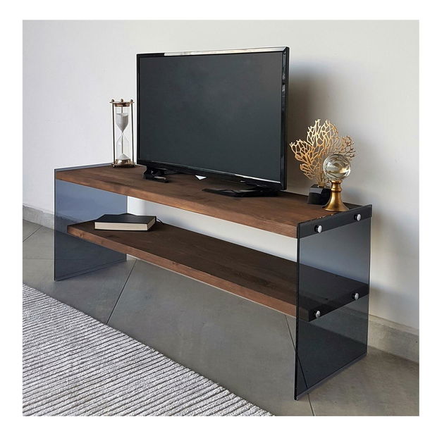 Obývací stěna Vamebo 4 (ořech + kouřová)