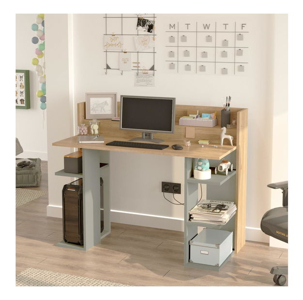 PC stolek Verbato (dub + zelená)