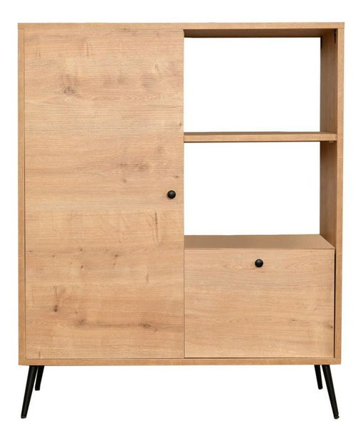 Skříňka Rory (dub + černá)