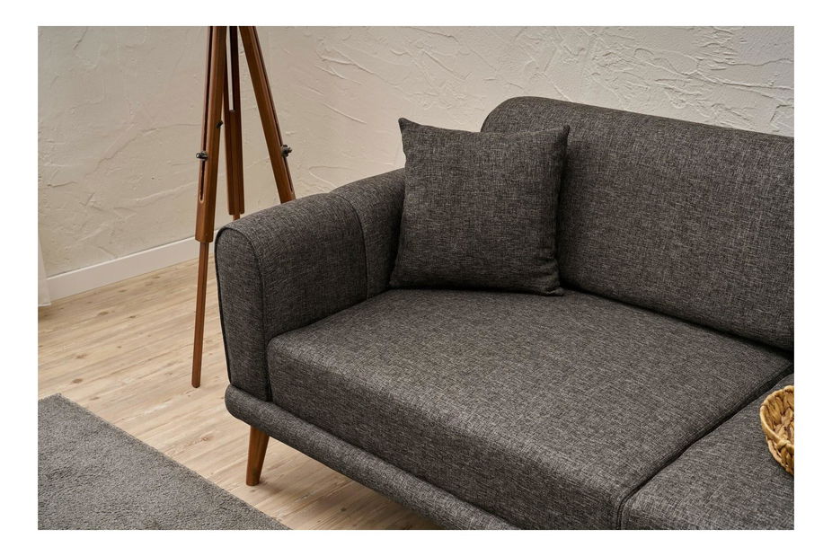 Pohovka trojsedačka Sorenella (antracit + ořech)