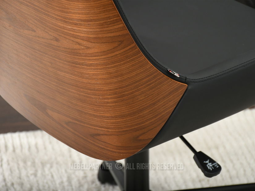 Židle Lola (ořech tmavý + černá)