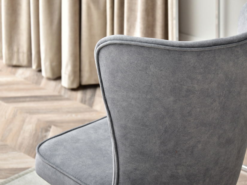 Kancelářská židle Selteke (šedá + zlatá)