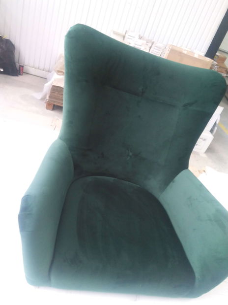 Relaxační křeslo Zehryf (tmavě zelená) *bazar