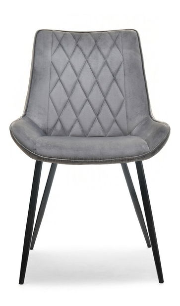 Židle Aron (šedá + zlatá)