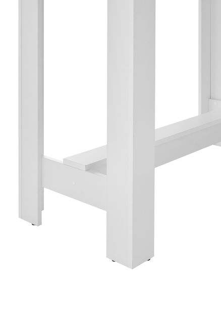 Barový stolek Matioso 2 (beton světlý + bílá)