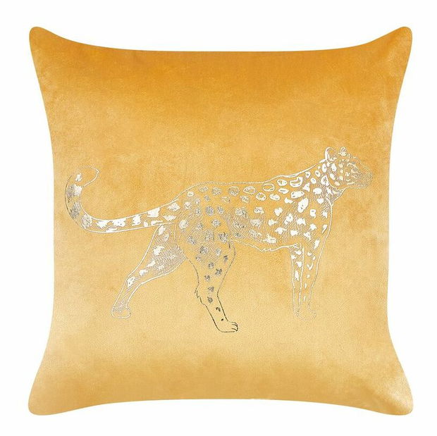 Sada 2 ozdobných polštářů 45 x 45 cm Marina (žlutá)