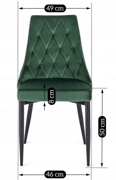 Jídelní židle Catedral (zelená)