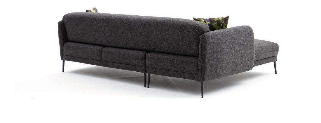 Rohová sedačka Victory (L) (antracit + černá)