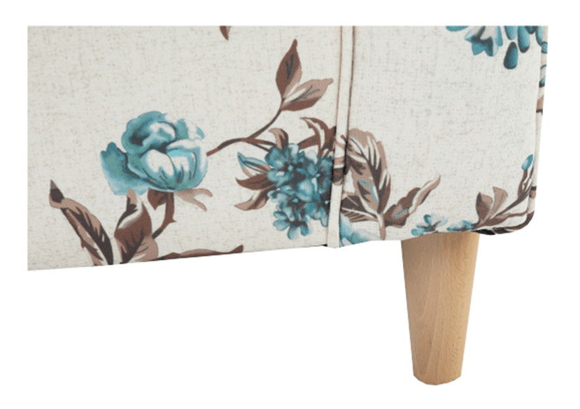 Křeslo ušák s taburetem Aevo rose 14