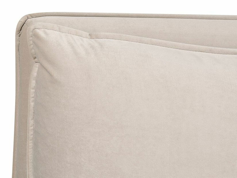 Manželská postel 180 cm Berit (béžová) (s roštem) (s úl. prostorem)