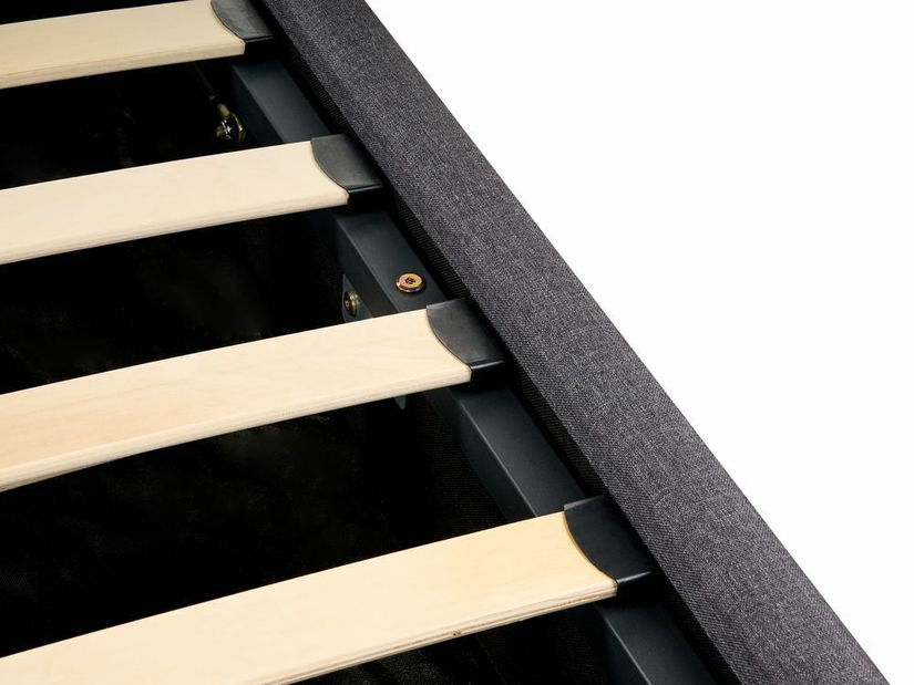 Manželská postel 160 cm Renza (tmavě šedá) (s roštem)