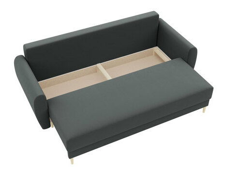 Rozkládací pohovka Keklat (zelená) (s úl. prostorem)