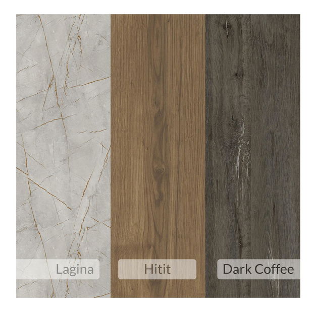  Příruční stolek Maduda (tmavě hnědá + hititte)