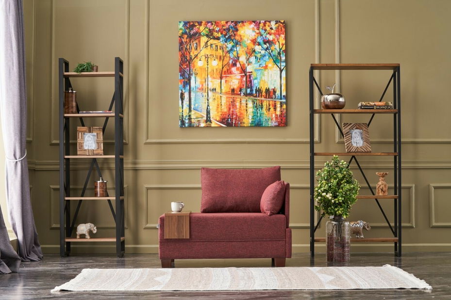 Křeslo Flaj (bordó) (P) *výprodej