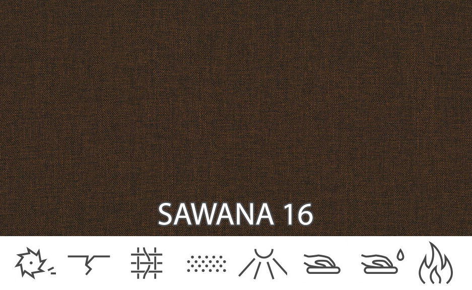 Rohová sedací souprava Rana (tmavě hnědá) (L)