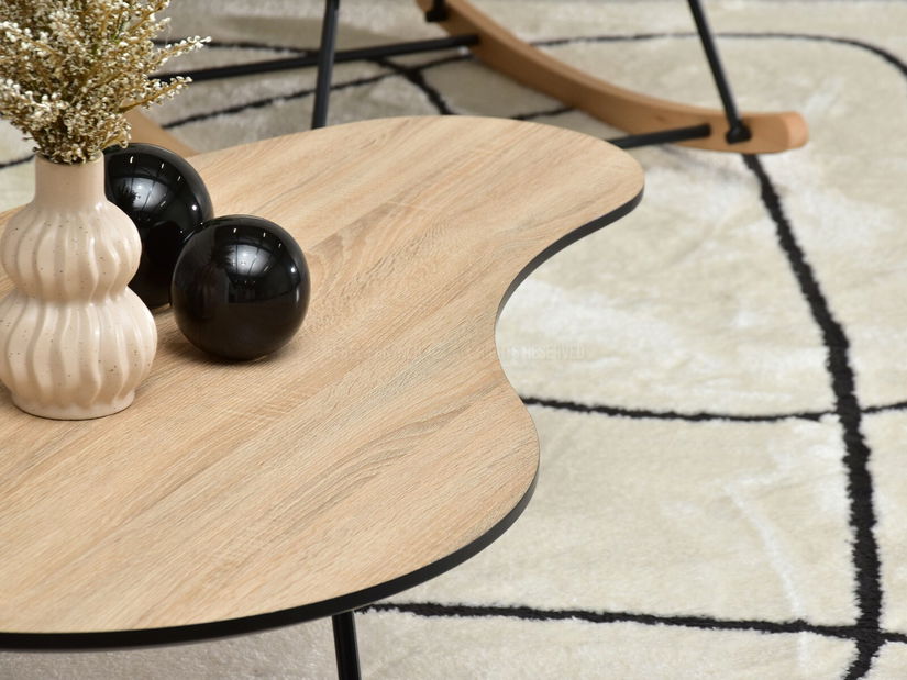 Konferenční stolek Sirius (sonoma + černá)