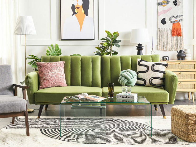 Pohovka trojsedačka Volumnius (zelená)