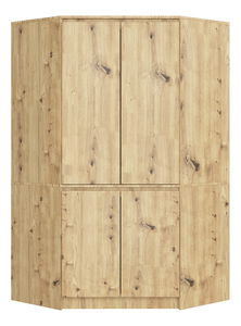 Rohová šatní skříň Sumergible (dub artisan)