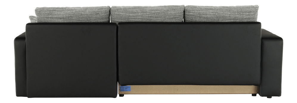 Rohová sedací souprava Manter černá + šedá (L)
