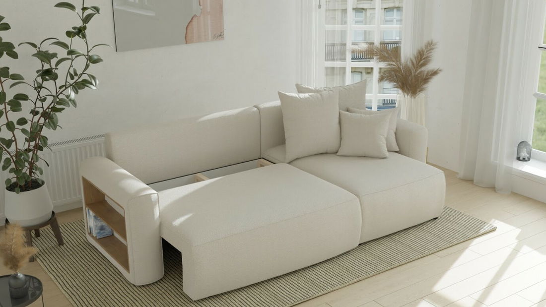 Rohová sedačka Solina (béžová) (P)