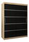 Šatní skříň 180 cm Verika 1 180 (dub sonoma + černá)