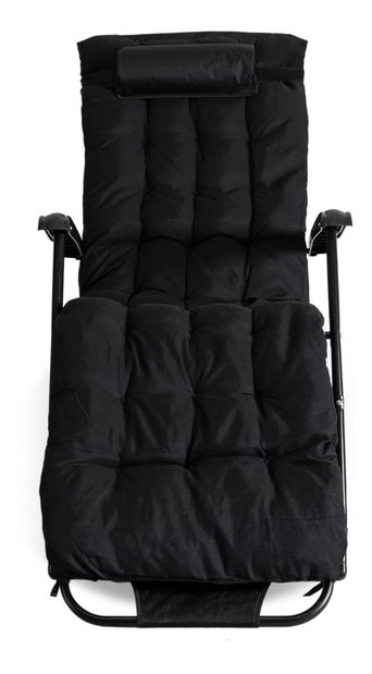 Zahradní lehátko Enfrenta (černá)