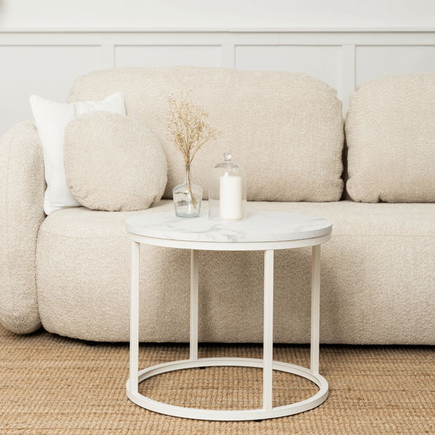  Konferenční stolek Aparentar 1 (mramor bílý)