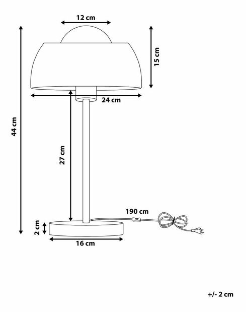 Stolní lampa Seneca (černá)