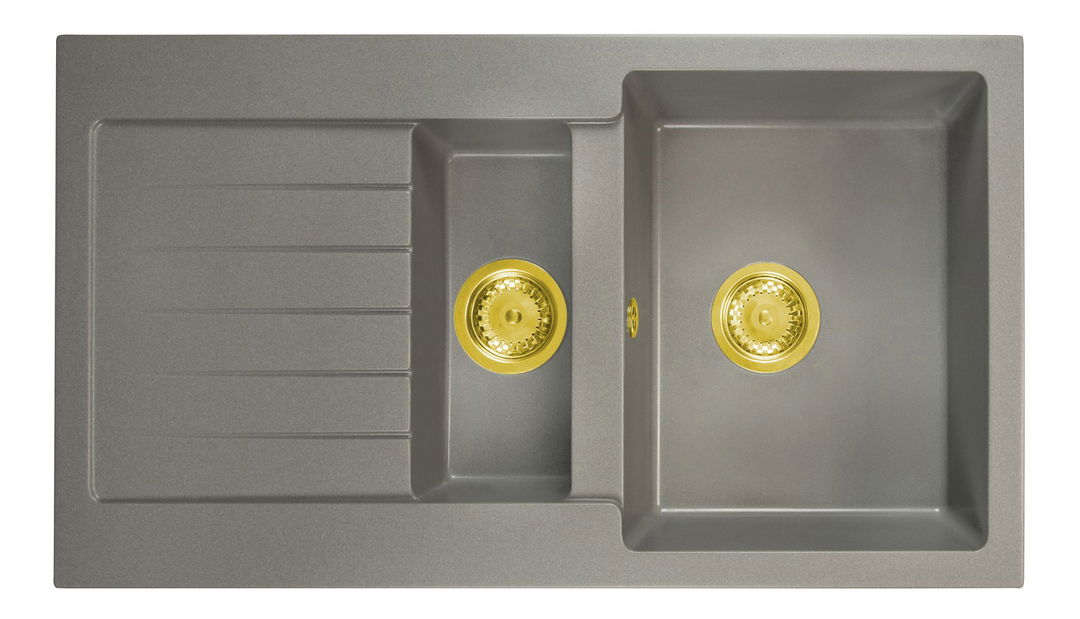 Kuchyňský dřez Altava (šedá) (s 1 otvorem pro baterii) (L)