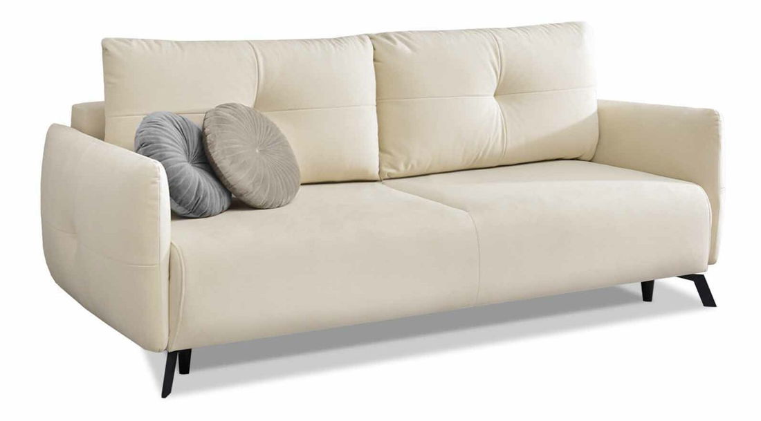 Pohovka dvousedačka Lasciare (béžová + černá)