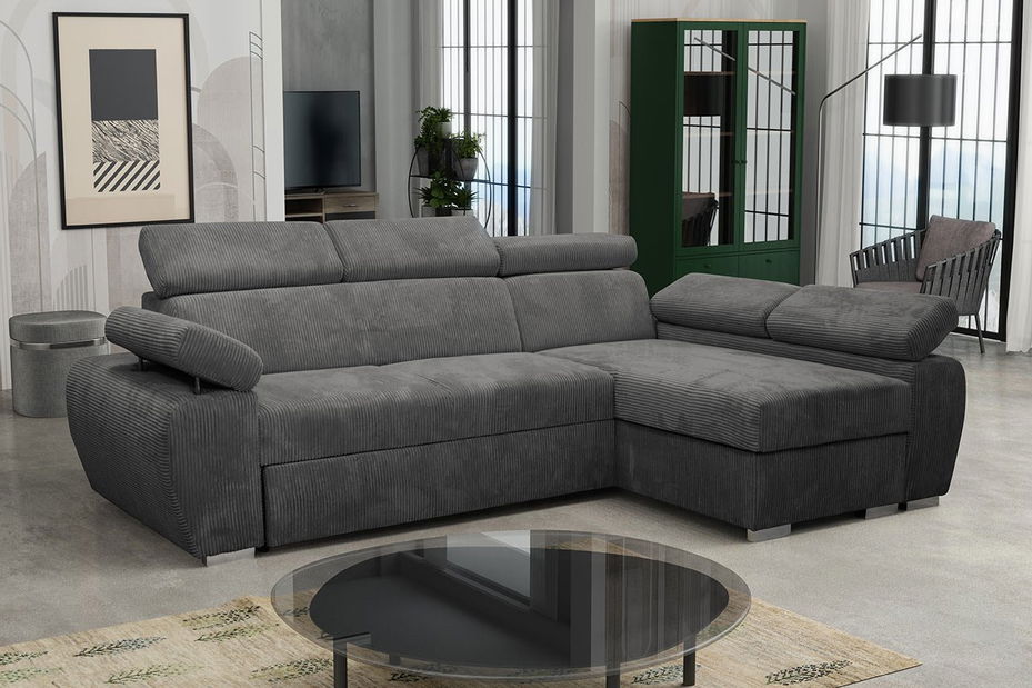 Rohová sedací souprava Gozo (šedá)
