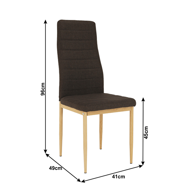 Jídelní židle Coleta nova (hnědá)