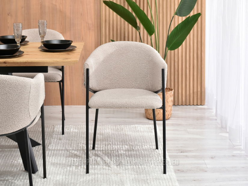 Židle Chad (béžová + černá)