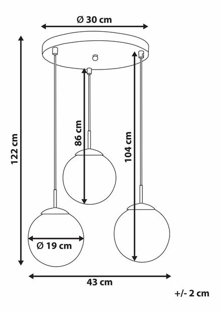 Závěsné svítidlo Kanza (vícebarevná)