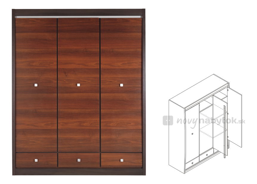 Šatní skříň Forth FR/10