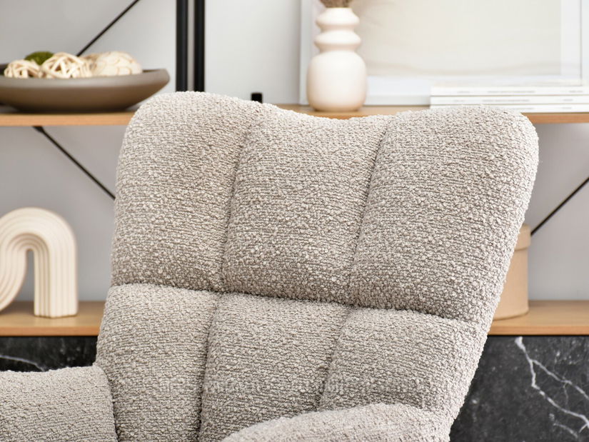 Křeslo Kikino (béžová + černá)