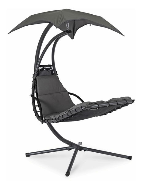 Zahradní houpací křeslo Respirar (šedá)