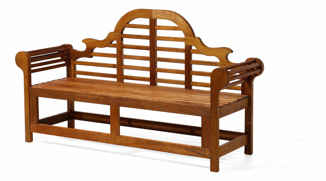 Zahradní lavička Tratoria Marlboro (grafit) (šedý podsedák)