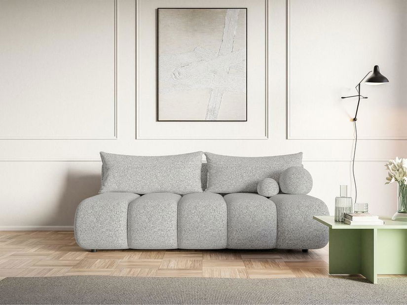 Pohovka trojsedačka Didier mini (světle šedá + černá)